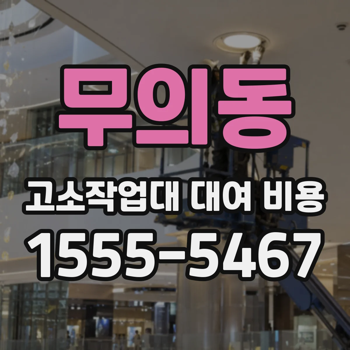 무의동 고소작업대 대여 비용