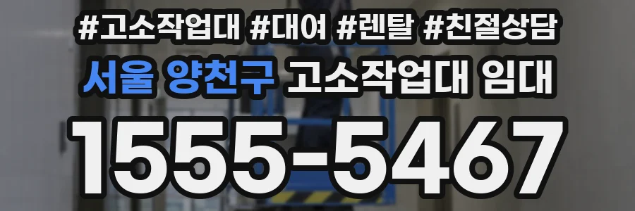 서울 양천구 고소작업대 임대