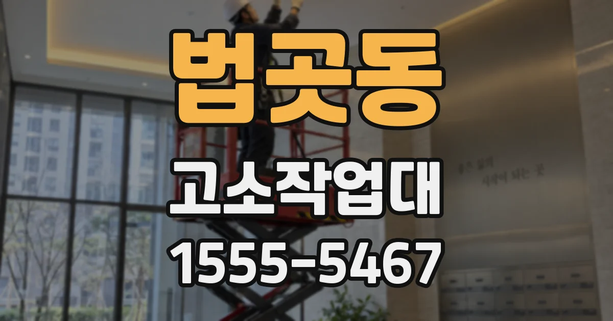 법곳동 고소작업대