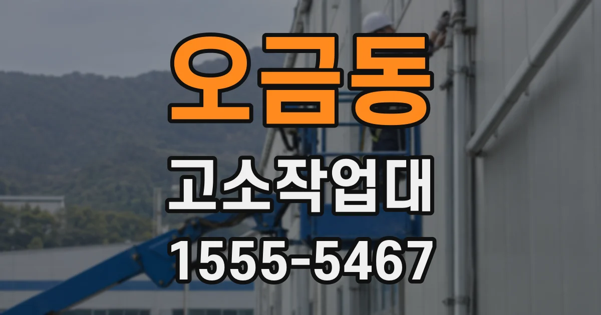 오금동 고소작업대