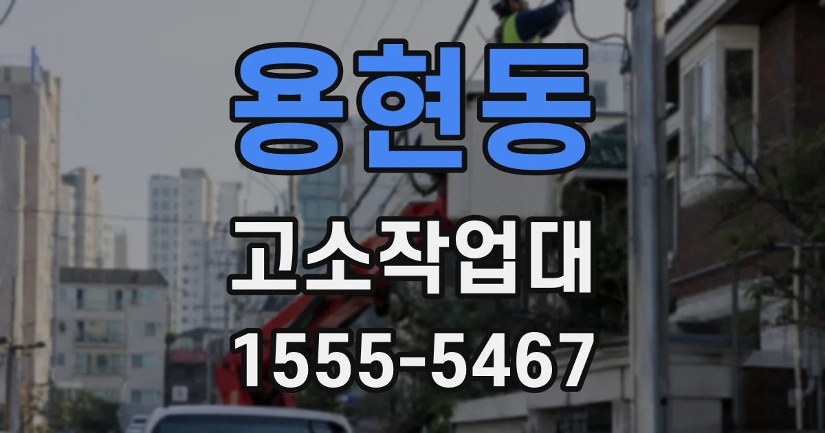 용현동 고소작업대