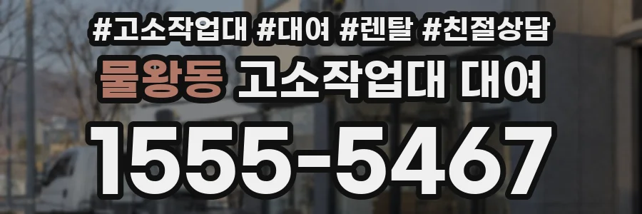 물왕동 고소작업대 대여
