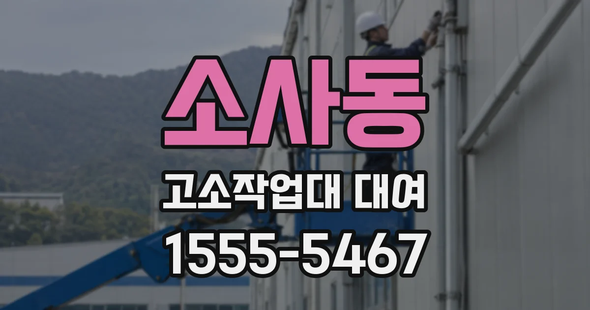소사동 고소작업대 대여