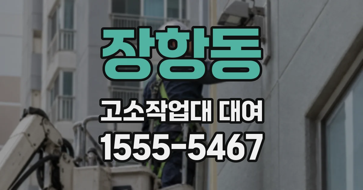 장항동 고소작업대 대여