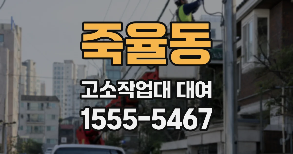 죽율동 고소작업대 대여