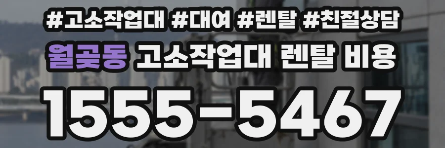 월곶동 고소작업대 렌탈 비용