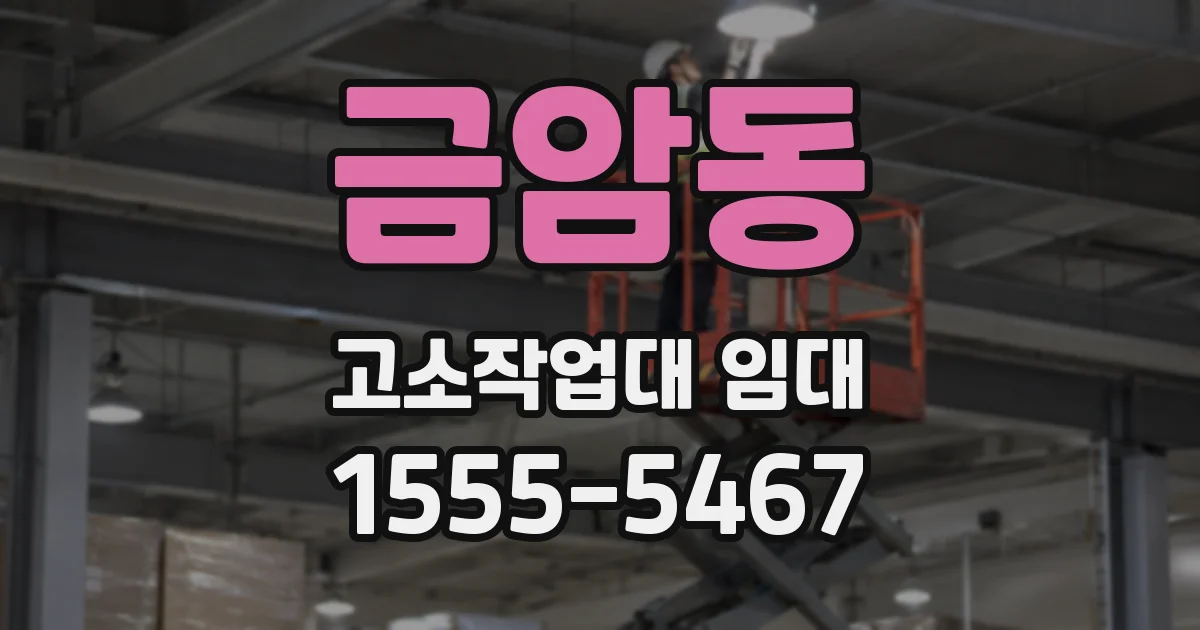 금암동 고소작업대 임대