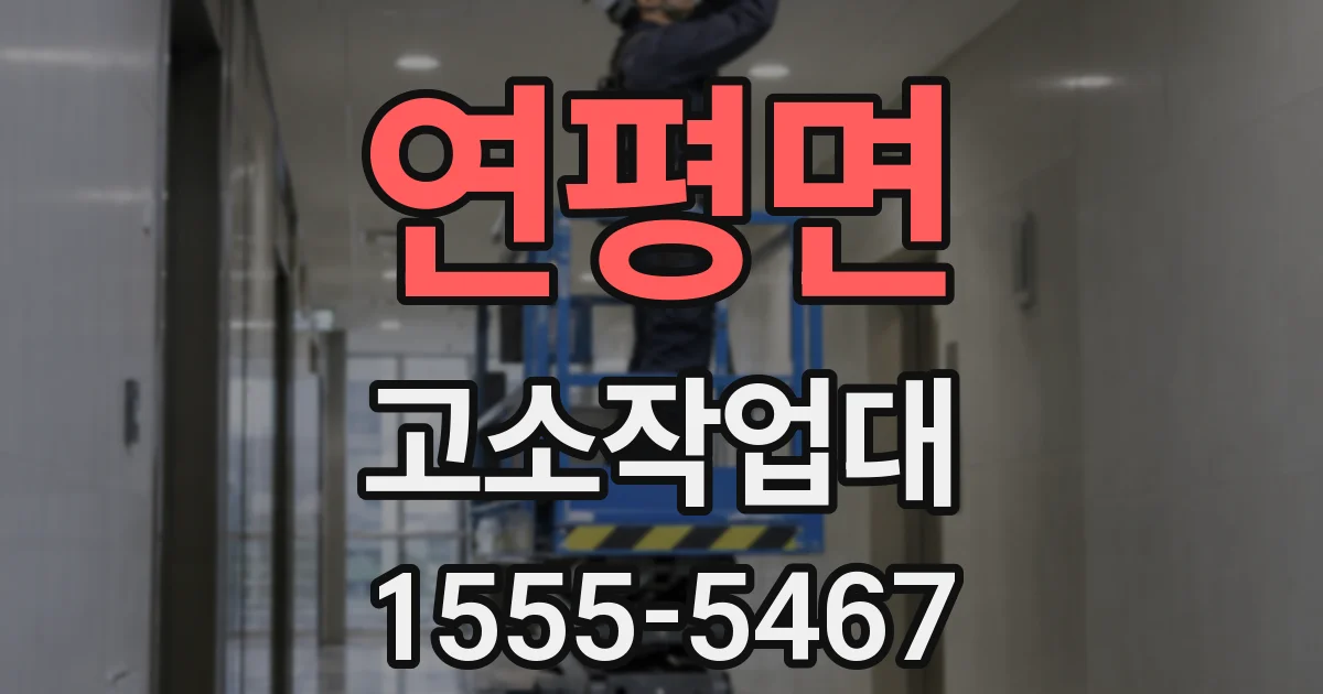 연평면 고소작업대