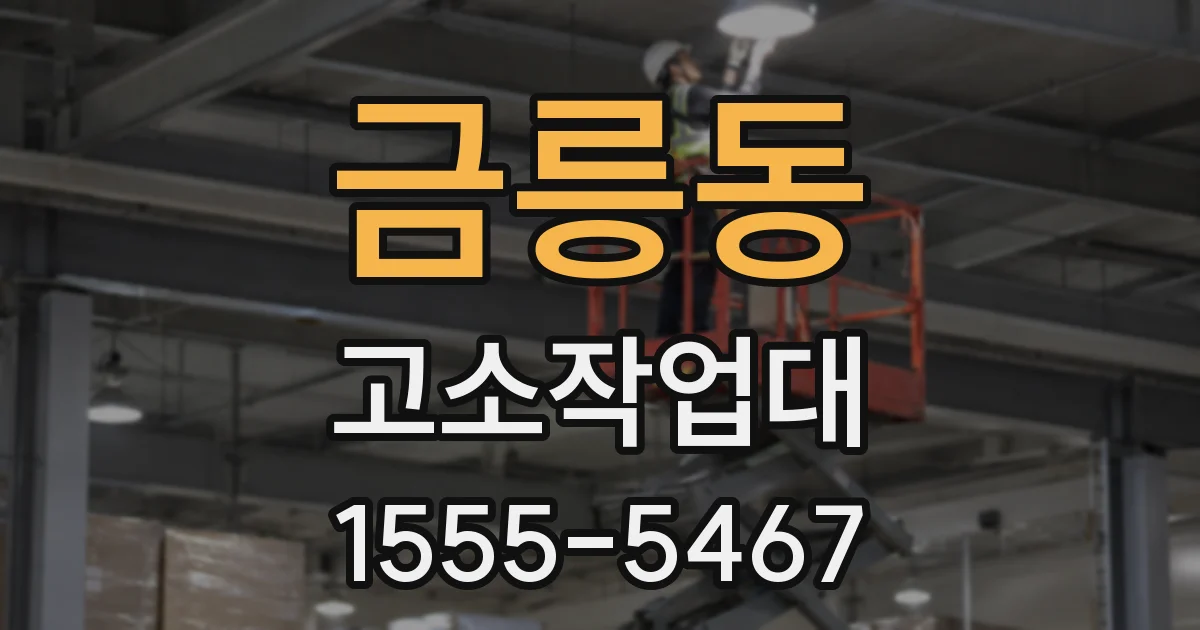 금릉동 고소작업대