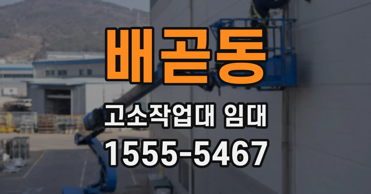 배곧동 고소작업대 임대