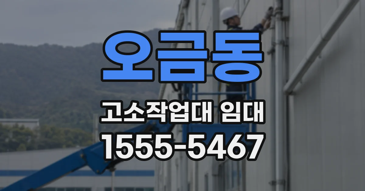 오금동 고소작업대 임대