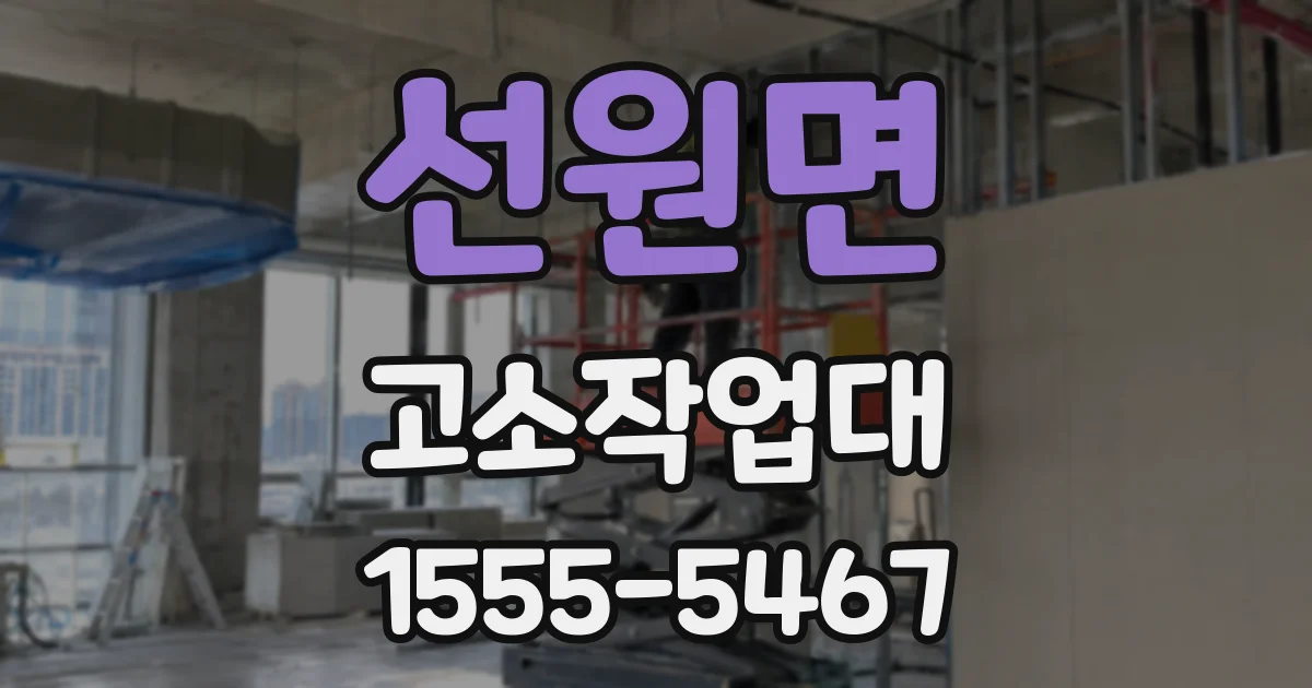 선원면 고소작업대