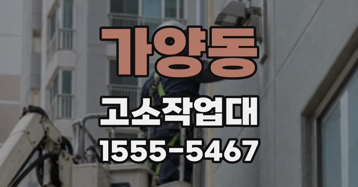 가양동 고소작업대