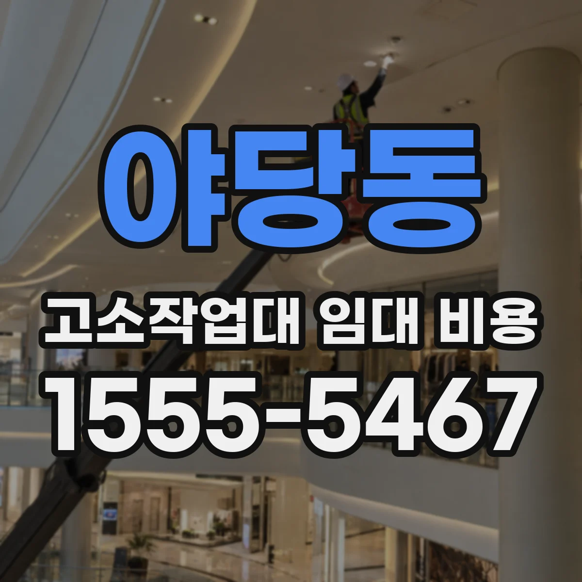 야당동 고소작업대 임대 비용