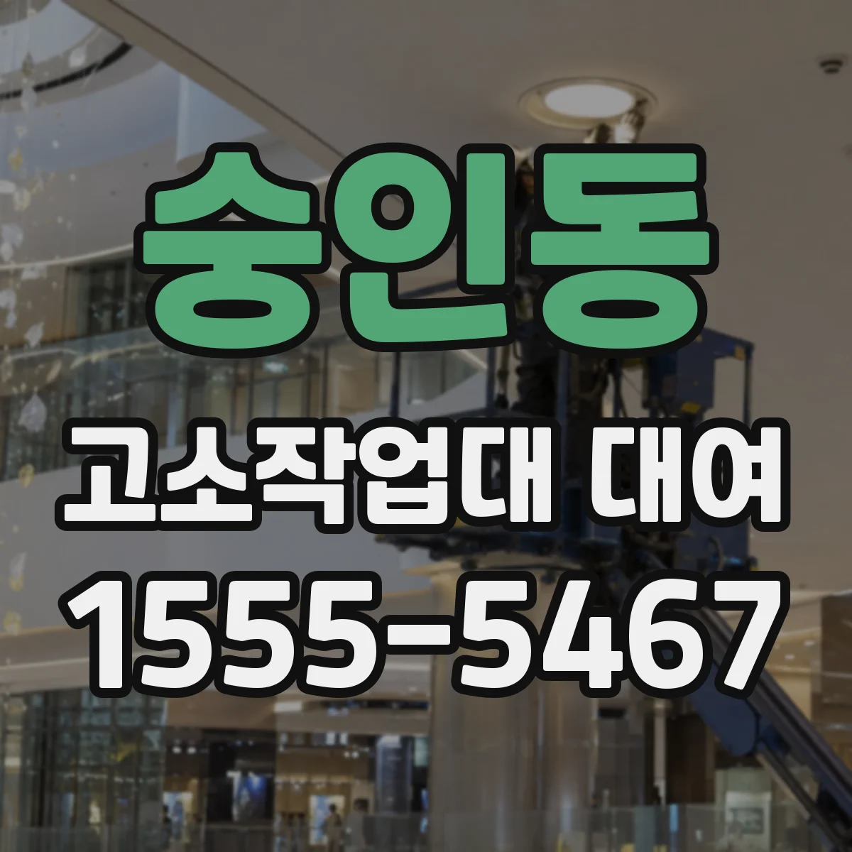 숭인동 고소작업대 대여