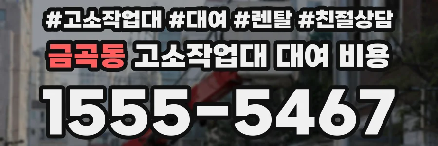 금곡동 고소작업대 대여 비용