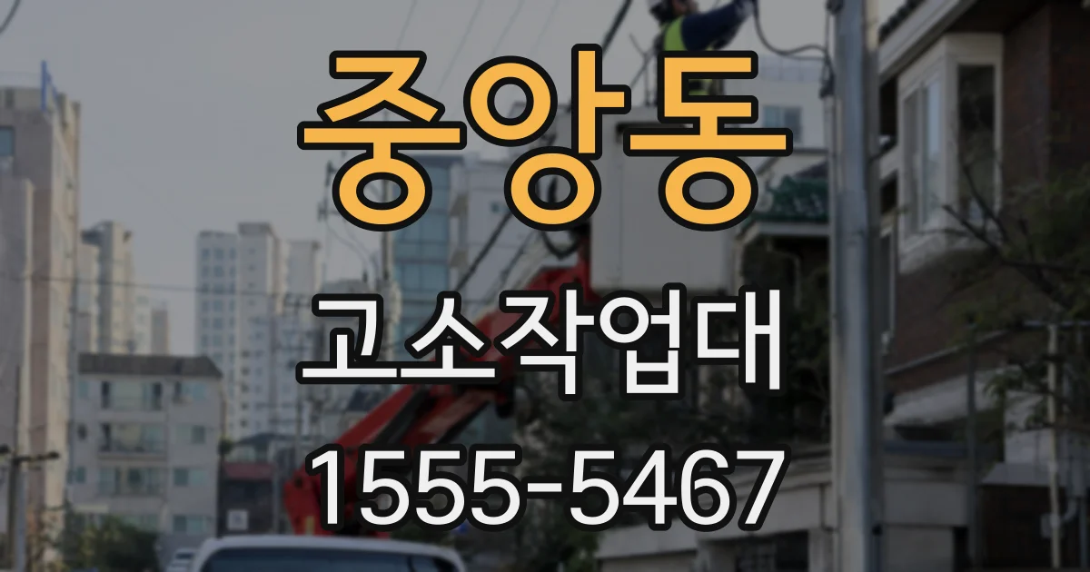 중앙동 고소작업대