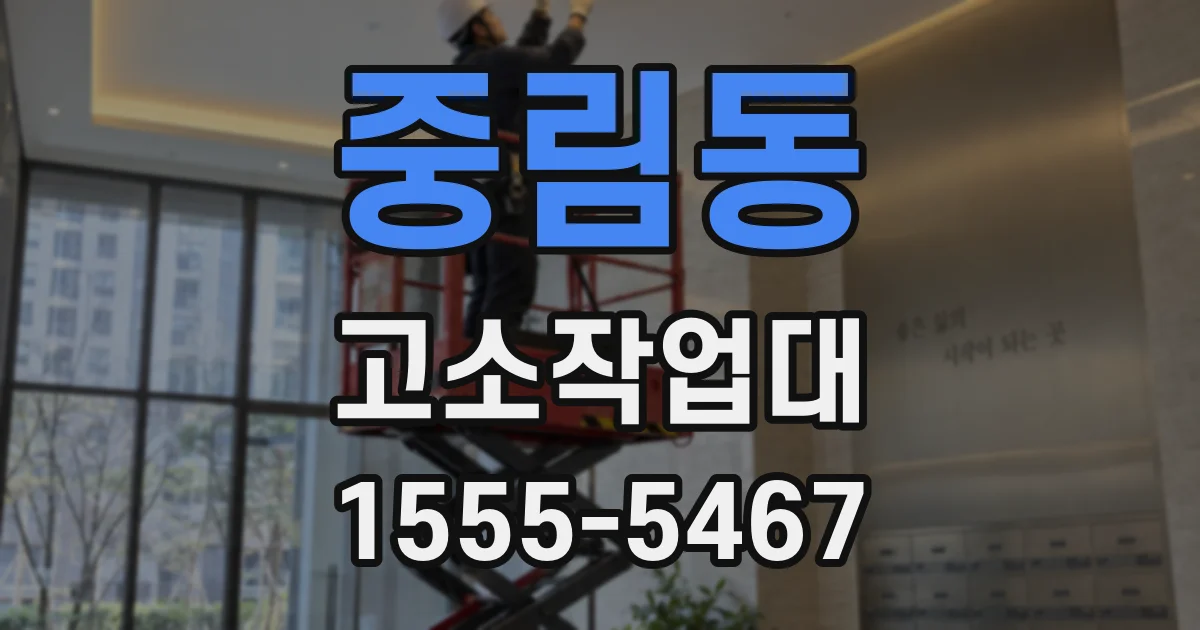 중림동 고소작업대
