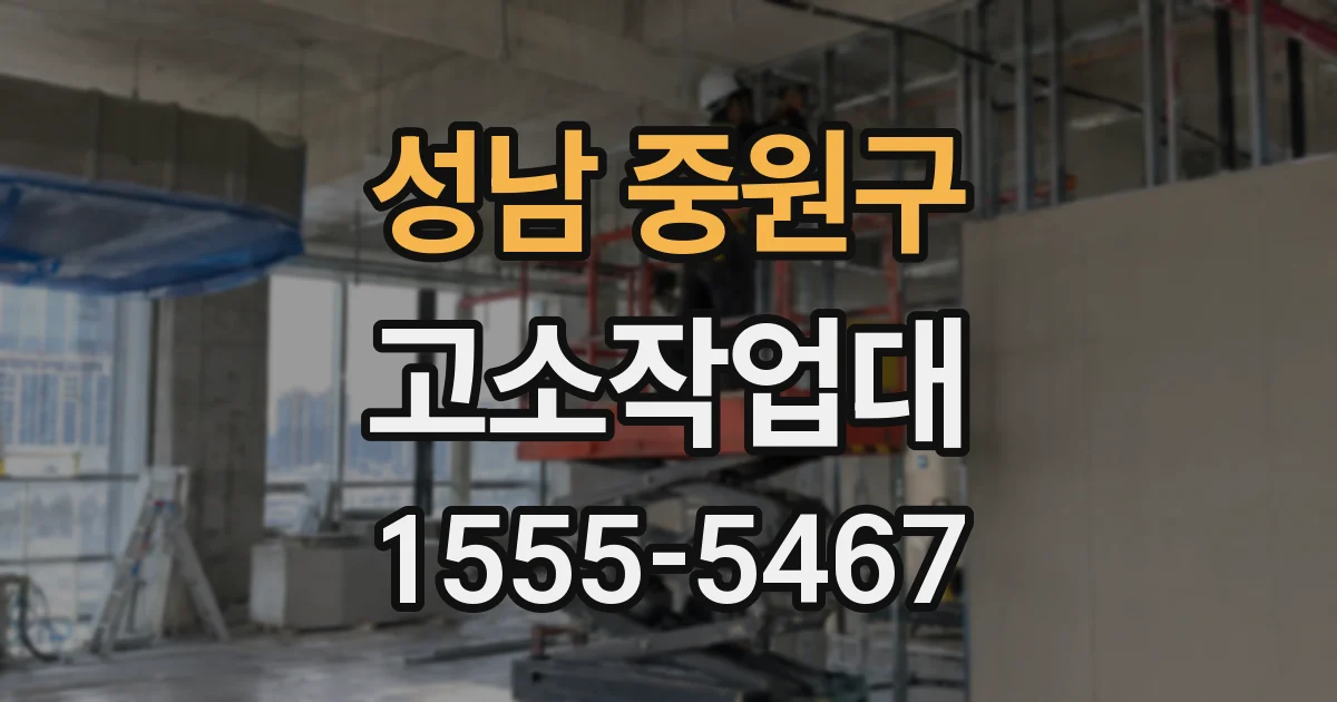 성남 중원구 고소작업대