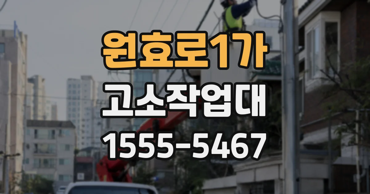 원효로1가 고소작업대