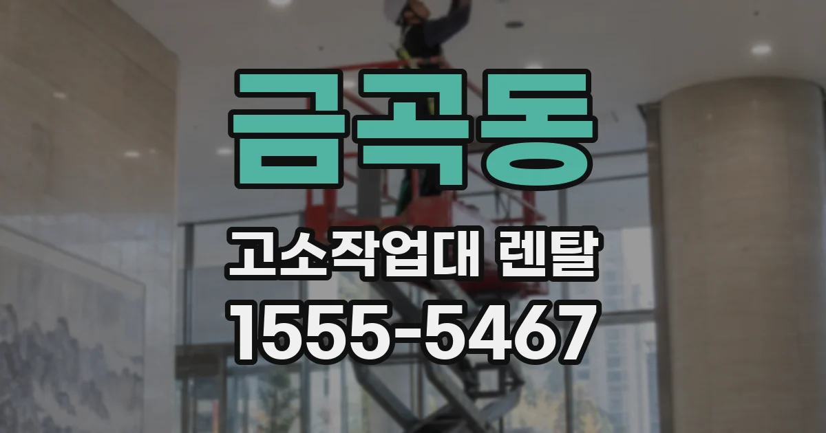금곡동 고소작업대 렌탈