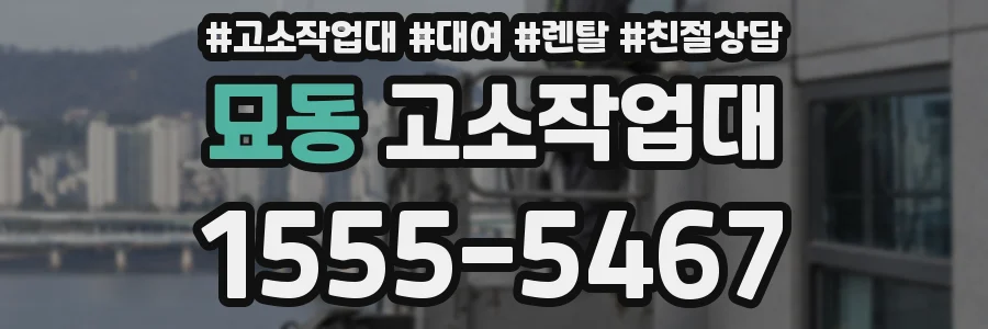 묘동 고소작업대