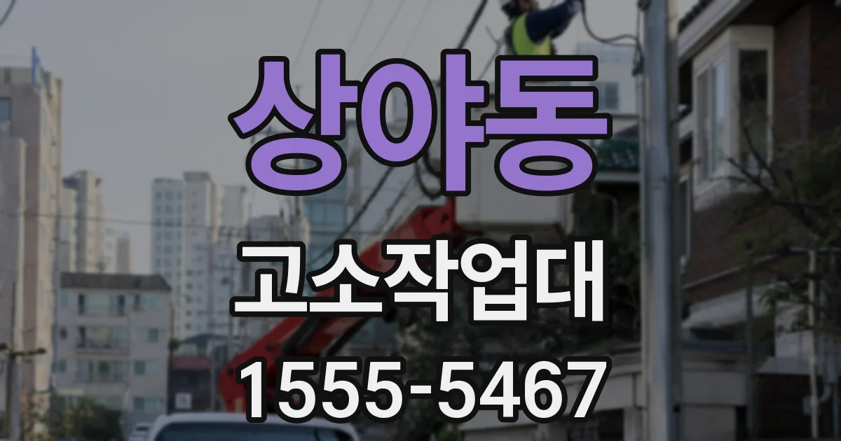 상야동 고소작업대