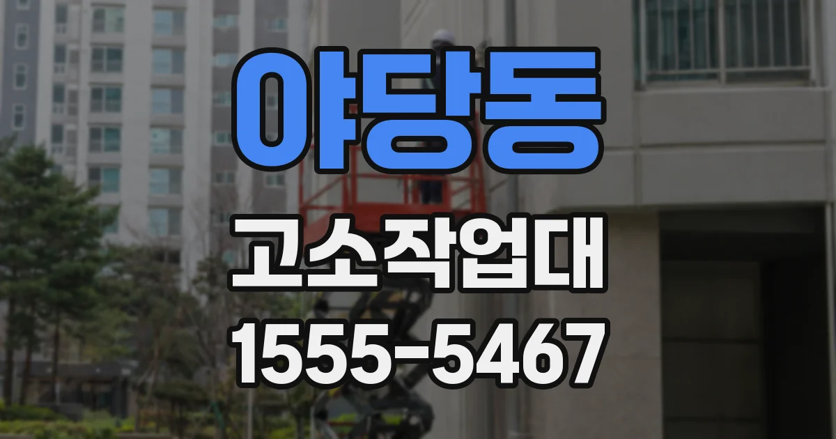 야당동 고소작업대