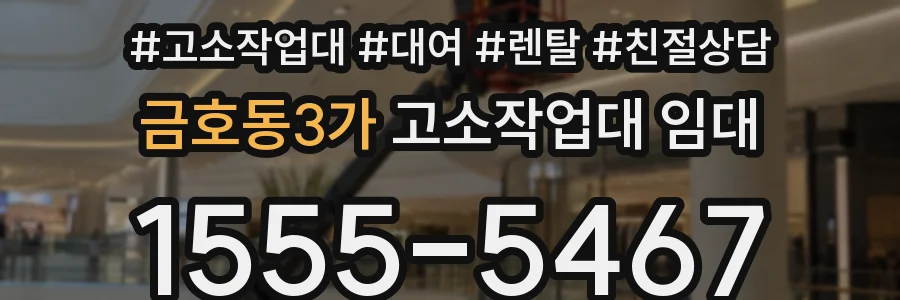 금호동3가 고소작업대 임대