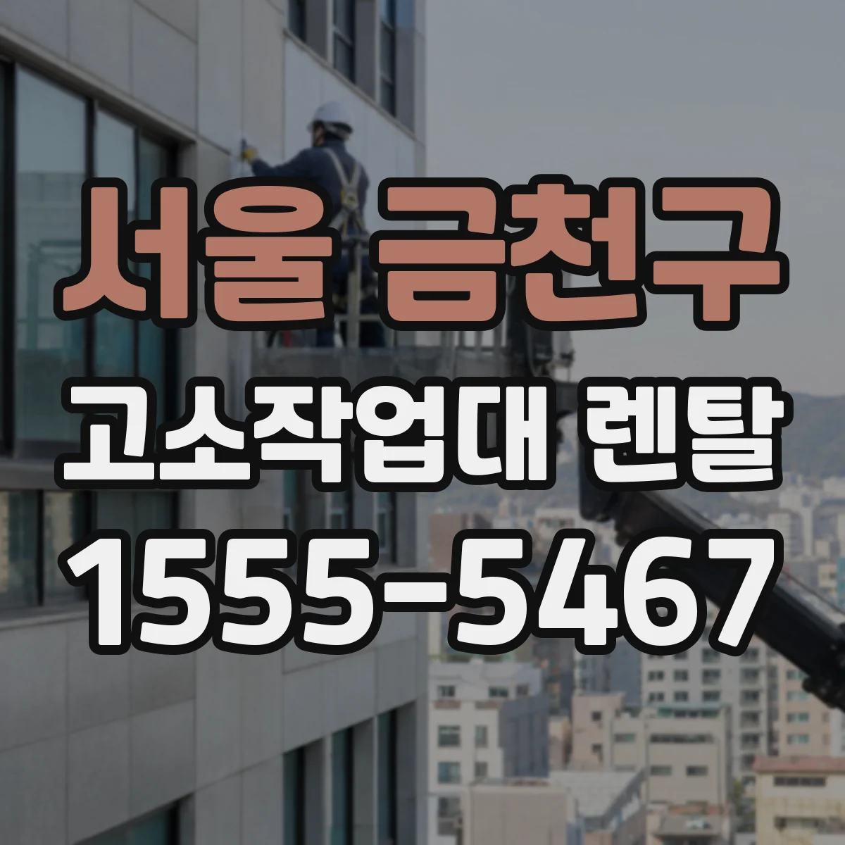 서울 금천구 고소작업대 렌탈