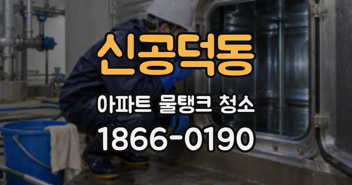 신공덕동 아파트 물탱크 청소