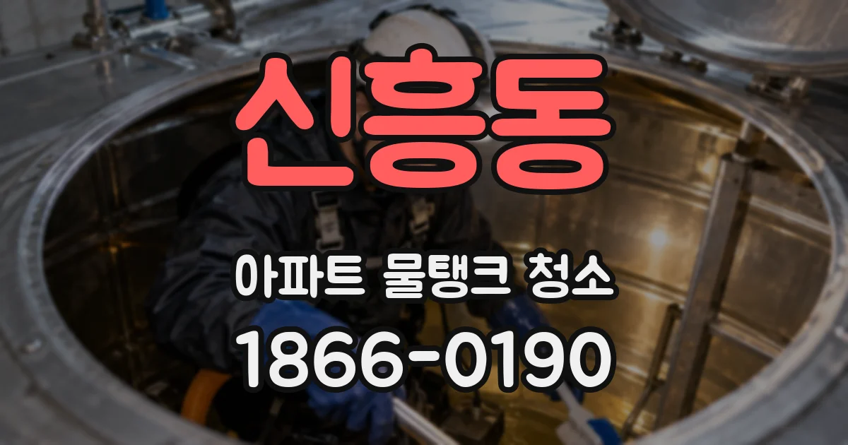 신흥동 아파트 물탱크 청소