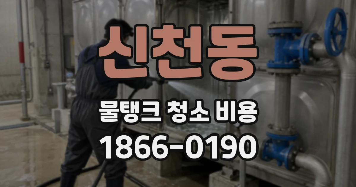 신천동 물탱크 청소 비용