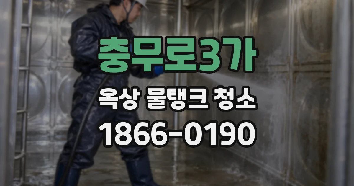 충무로3가 옥상 물탱크 청소