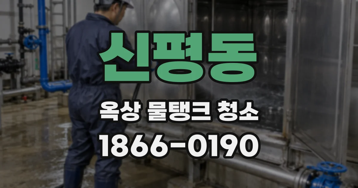 신평동 옥상 물탱크 청소