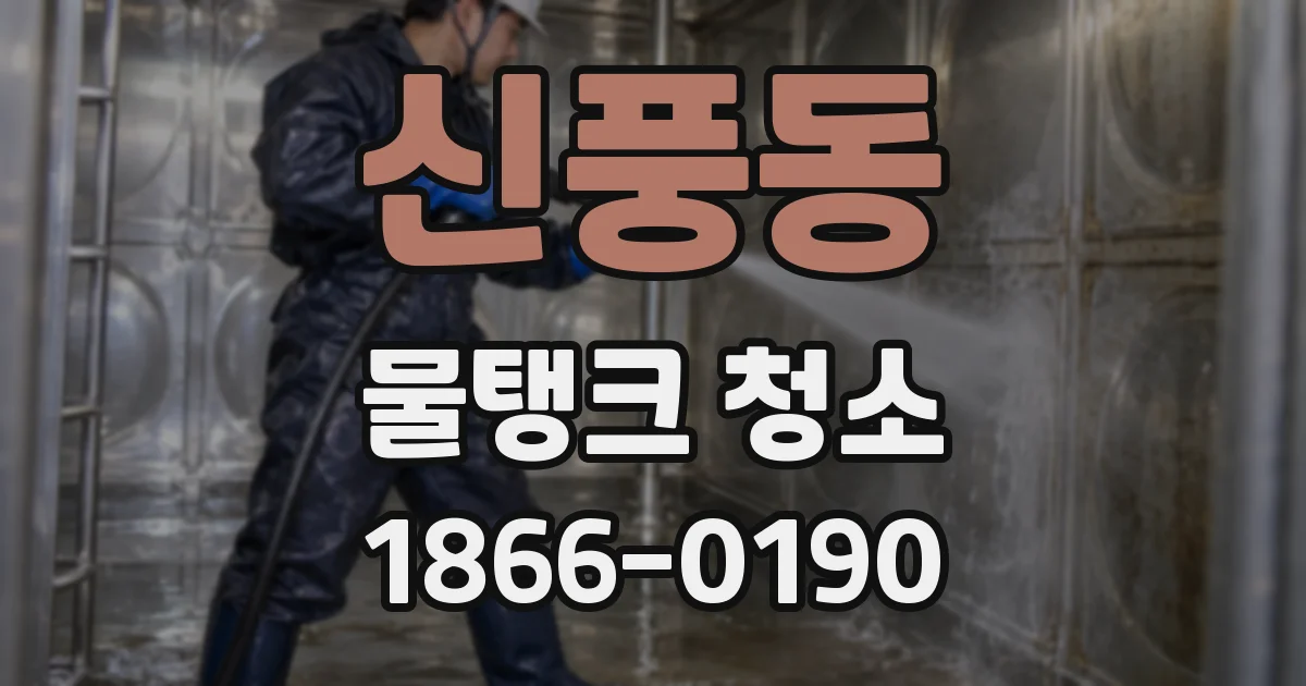 신풍동 물탱크 청소