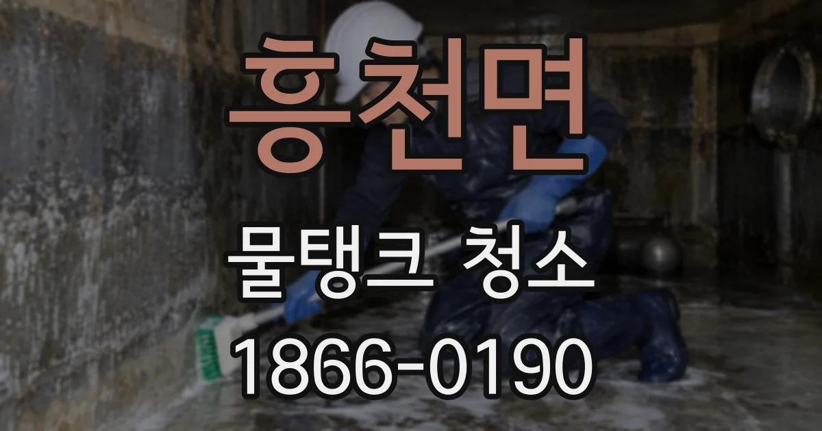 흥천면 물탱크 청소