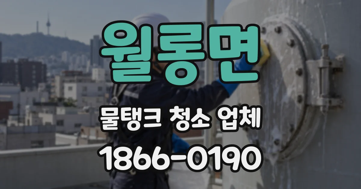 월롱면 물탱크 청소 업체