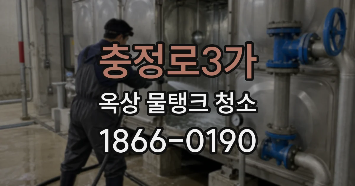 충정로3가 옥상 물탱크 청소