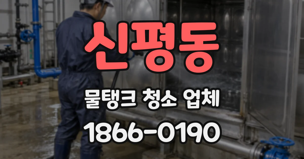신평동 물탱크 청소 업체