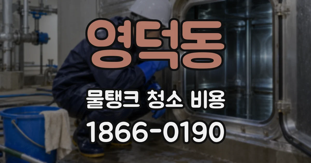 영덕동 물탱크 청소 비용