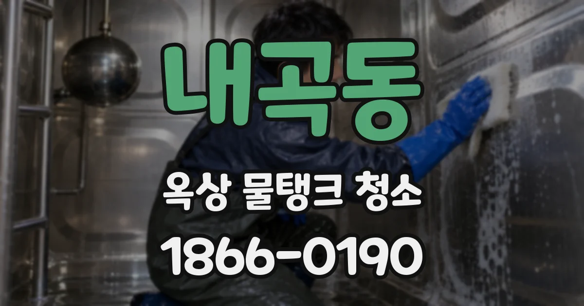 내곡동 옥상 물탱크 청소