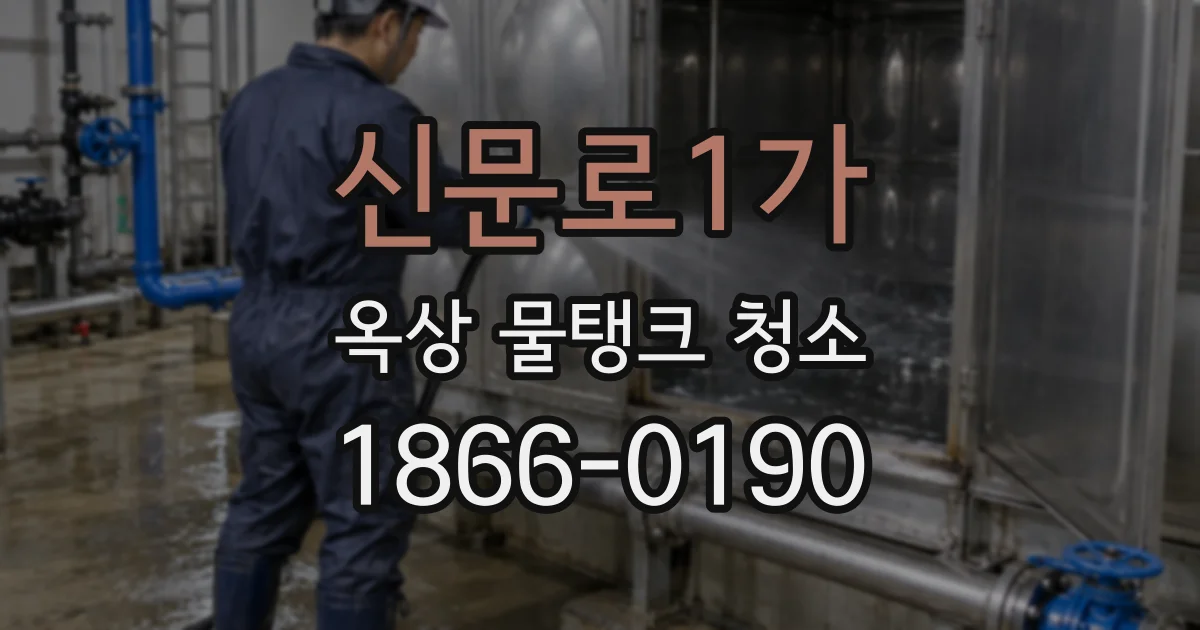 신문로1가 옥상 물탱크 청소