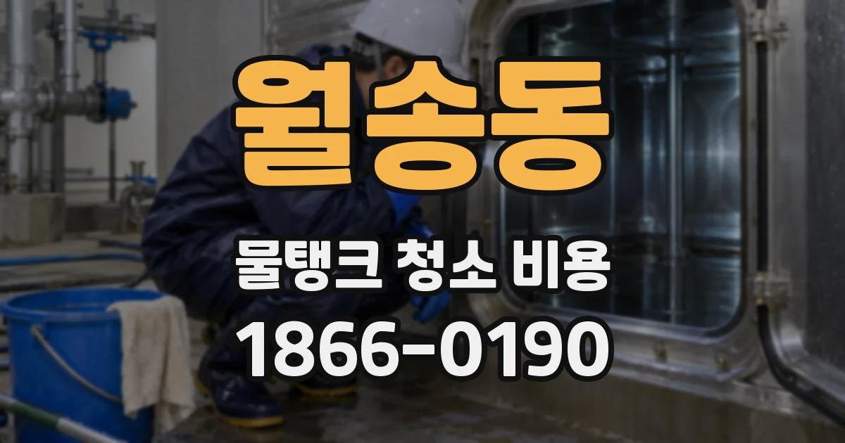 월송동 물탱크 청소 비용