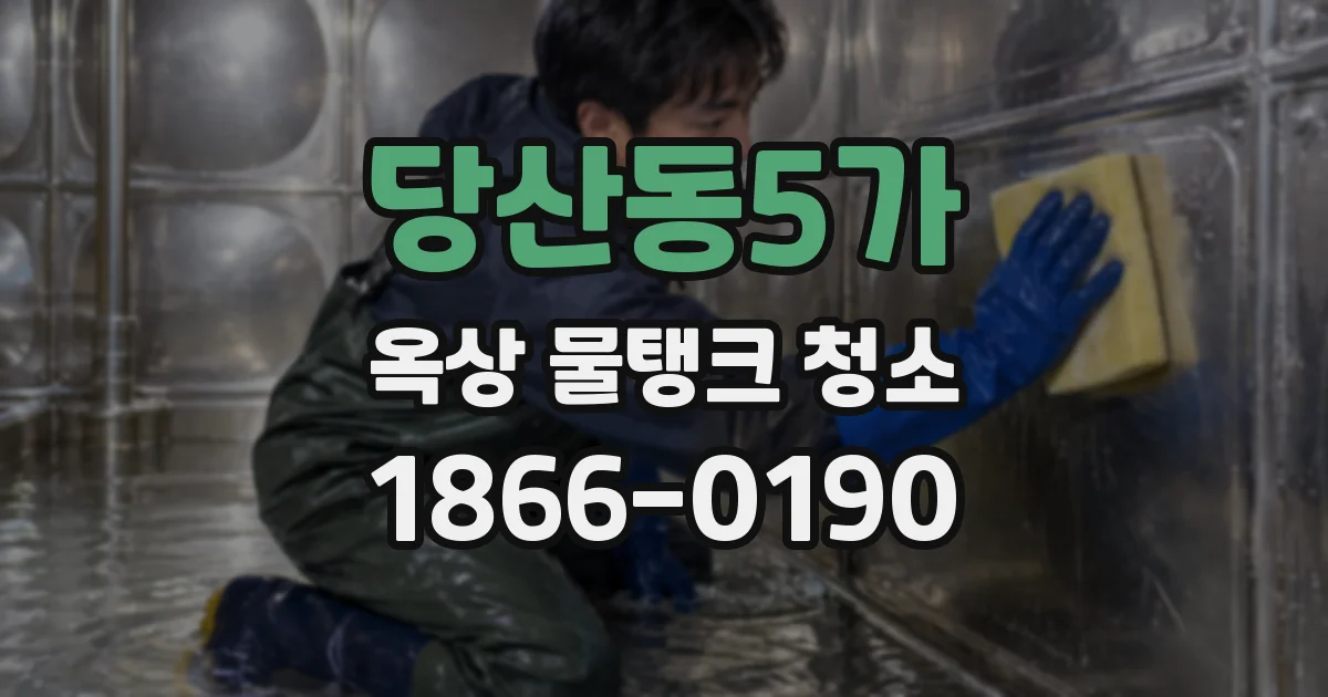 당산동5가 옥상 물탱크 청소