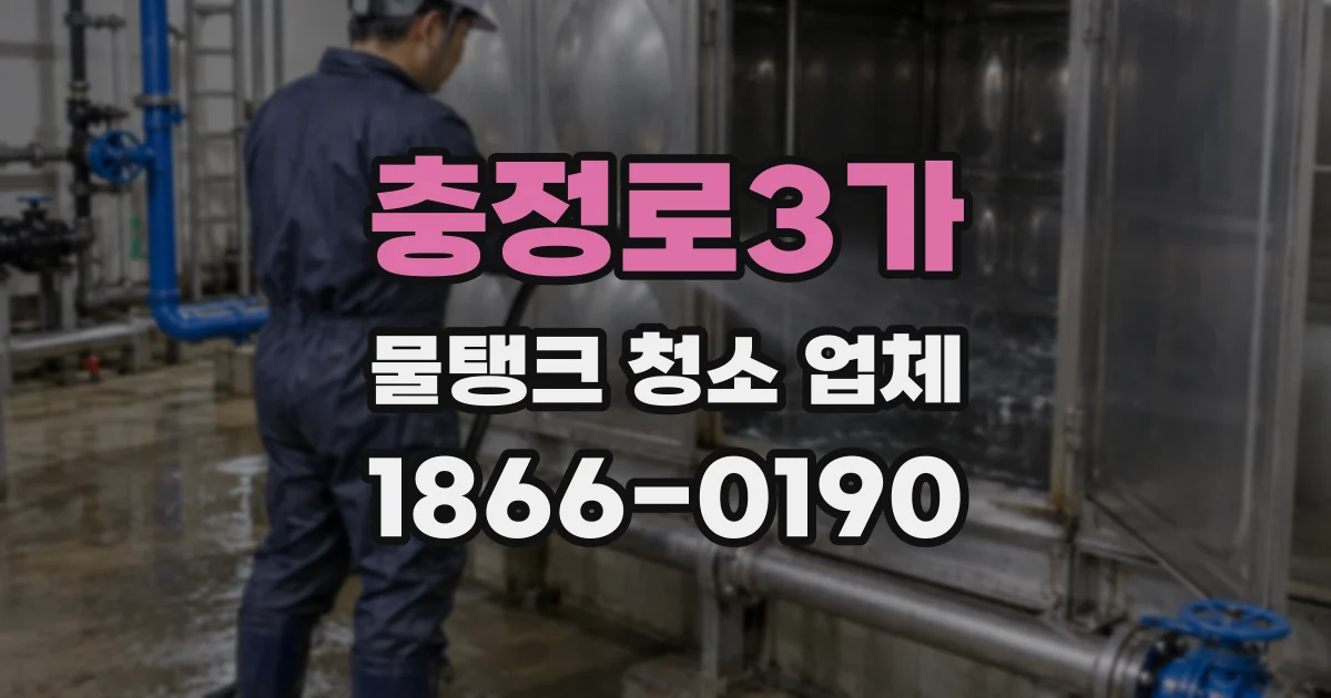 충정로3가 물탱크 청소 업체