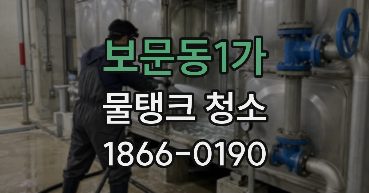 보문동1가 물탱크 청소