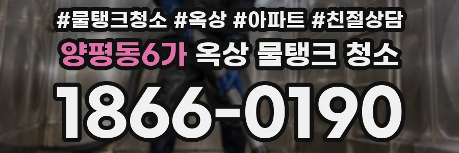 양평동6가 옥상 물탱크 청소