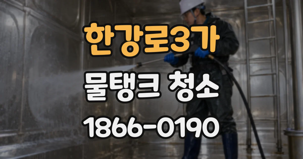 한강로3가 물탱크 청소