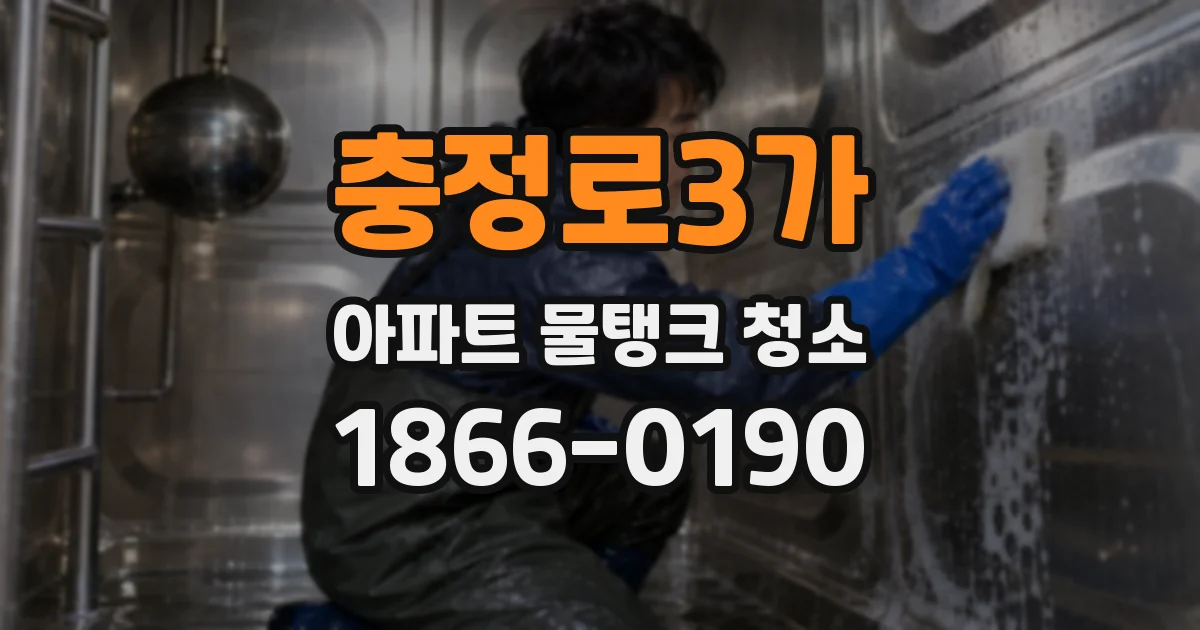 충정로3가 아파트 물탱크 청소